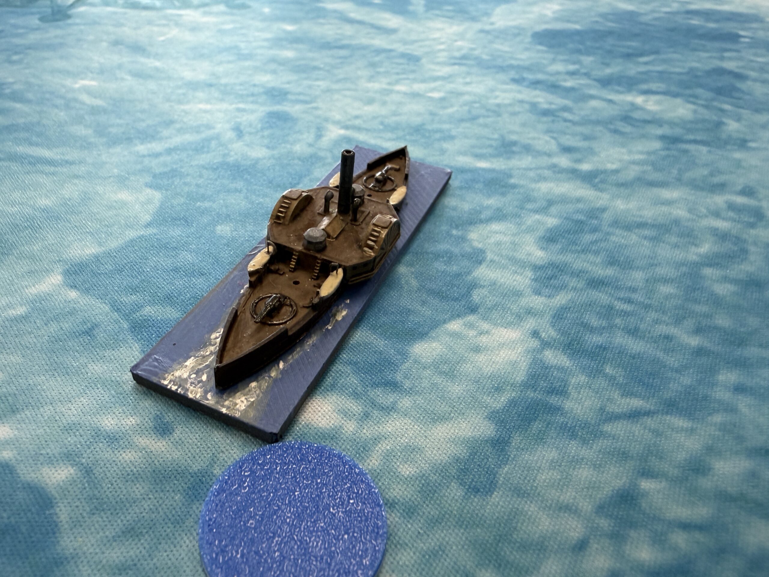 Big Muddy Historical Gaming Alliance – St. Louis Semi Regular Retirees Gaming ACW Ironclads and Chariot Racing
